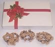 Scott's Cakes 1/2 lb. Dark Chocolate Covered Pretzel with Peanut Butter Chips in a Ribbon n Holly Box