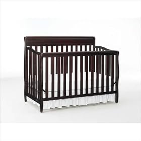 Stanton 4-in-1 Convertible Crib Nursery Set in Classic Cherry