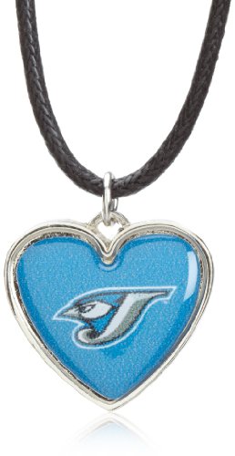 MLB Toronto Blue Jays Crystal Heart Reversible Necklace