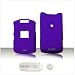 PCMICROSTORE Brand AT&T Cingular Motorola MOTORAZR Razr V3xx Snap-On Purple Rubberized Texture Crystal Case Cover with Removable Belt Clip