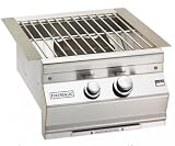 Gourmet Series 19" Built-in Natural Gas Power Burner 3 000 to 60 000 BTUs Stainless Steel Grid Electronic