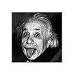 Albert Einstein - Tongue - 16 x 16 Poster