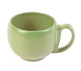 Chantal Ceramic 12 Ounce Cappucinno Mug Set of 4, Semi Gloss Garden Green