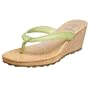 Timberland Women's Botanical Wedge Thong  Sandal,Green,9 M
