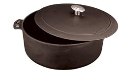 Sante8QuartPotwithLidTrueSeasonedInteriorCastIronCookwareForLife