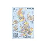 Great Britain and Ireland (Political Map) Art Poster Print - 24