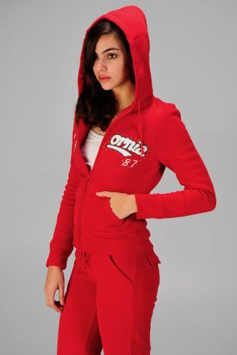 Women's Cotton Sherpa Lined Hoodie Tracksuit/Sweatsuit