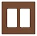 Lutron SC-2-SI ClaroTwo-gang Wallplate Sienna