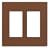Lutron SC-2-SI ClaroTwo-gang Wallplate Sienna
