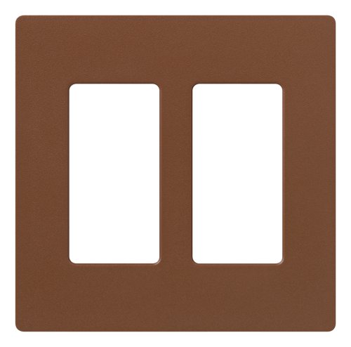 Lutron SC-2-SI ClaroTwo-gang Wallplate Sienna