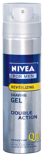Nivea for Men Q10 Double Action Shaving Gel, 7-Ounce Bottles Pack of 3