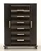 Milano Ebony Jewelry Armoire - Small -14