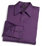 Purple Arrow Barred Dress Shirt