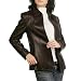 BGSD Women's Lambskin Leather Zip Front Jacket in Black or Brown - Misses, Petite, Plus image 1