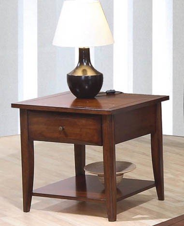 Walnut Finish End Table Coaster 700957