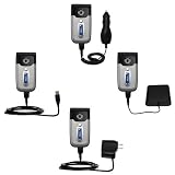 Road Warrior Kit for the Sony Ericsson z550a includes a Car & Wall Charger AND USB cable AND Battery Extender - Gomadic Brand w/ TipExchange Technology