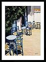 Bild mit Rahmen: Klaus Matern, Greek Chairs III, 50 x 70 - Aluminium Basic M: Schwarz matt