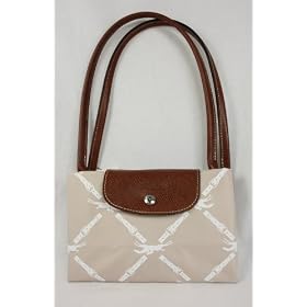 Longchamp Paper Nylon Shoulder Tote Bag Handbag
