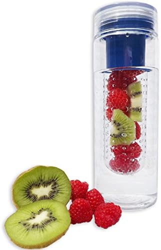 Fruit Infuser Water Bottle - Enjoy Naturally Flavored Water - (Blue)