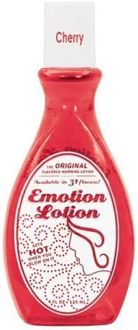 Edible Water Basesd Original Flavored Warming Massage Oil CHERRY by Emotion Lotion 4oz by Product Promotions by Product Promotions