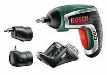 Bosch Akku Schrauber IXO IV Set mit Winkel- und Exzenteraufsatz