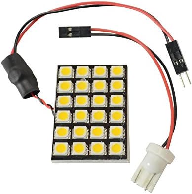 N.R.G 921 906 194 T10 Wedge Base 24 LED Directional Panel Light Bulb 10-30v - 12v or 24v - 360 Lumens - Cool White