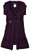 Paperdoll Girls 7-16 Sweater Vest,Plum,Medium
