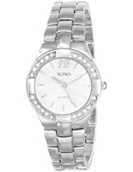 XOXO Womens XO109 Silver Dial Silver-tone Bracelet Watch