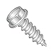 #12 x 1 1/4" Type AB Self-Tapping Screws/Unslotted/Hex Washer Head / 18-8 Stainless Steel (Carton: 1,500 pcs)