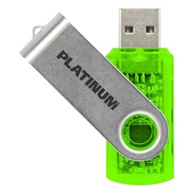Platinum - Cl� USB - 16 Go - Vert Transparent