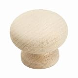 Amerock 881-WDMA WOODS UNFINISHED Cabinet Hardware Knobs, 1-1/4