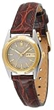 Seiko Women's SWZ156 Brown Leather Strap Watch