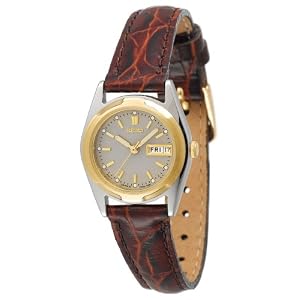 Seiko Women's SWZ156 Brown Leather Strap Watch