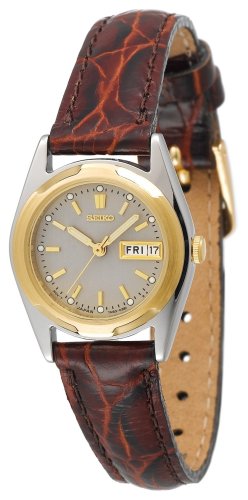 Seiko Women's SWZ156 Brown Leather Strap Watch