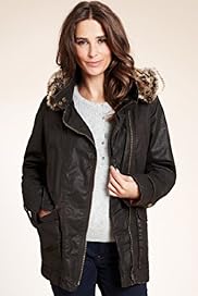 Indigo Collection Pure Cotton Hooded Wax Parka
