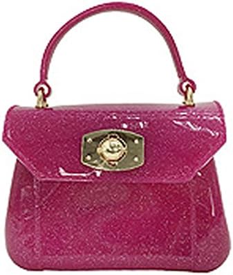 Qianmufan Women Jelly Bag Top Handle Bag with Shoulder Strap