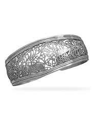 Oxidized Ornate Cuff Bracelet