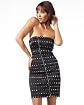 \#9 bebe Studded Trapunto Strapless Dress