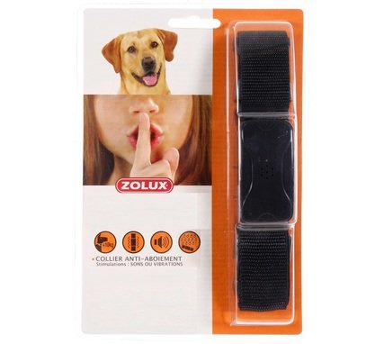 Collier anti-aboiement à vibration ou ultrasons pour grand chien Zolux Educ