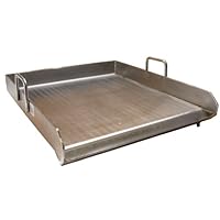 16' x 18' Stainless Steel Comal Flat Top BBQ Cooking Griddle For Stove or Grill