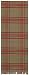 Hand Woven 100% Cotton Colorful Cream and Dark Green Plaid Table Runners 12x72 Inches Set of Two