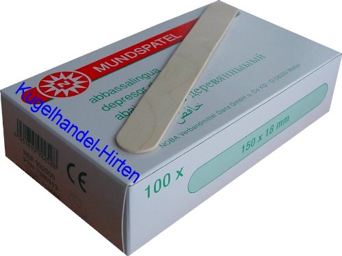 100 Holzspatel 150 x 18 mm von Noba Verbandmittel