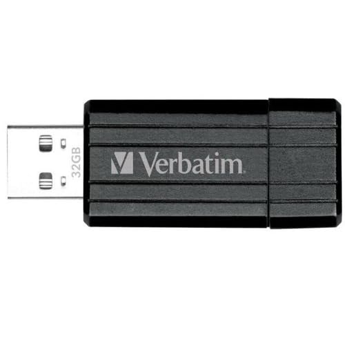 Comparer VERBATIM STORENGO PINSTRIPE MICRO 49064 NOIR 32GO  