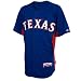 MLB Men's Texas Rangers Short Sleeve Authentic Button Front Cool Base Batting Practice Jersey