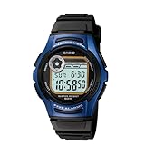 Casio Men's W213-2AVCF Basic Blue and Black Digital Watch