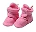 Zutano Unisex Baby Cozie Fleece Bootie, Hot Pink, 12 Months