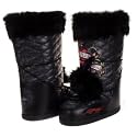 Ed Hardy Big Bear Audigier Black Leather Boots Shoes