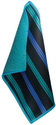 Toddy Gear The Bar Czar 5 x 7 Inch Premium Microfiber Smart Cloth, for iPad and Touch Screen Cleaning - Retail Packaging - Black/Blue/Green, 15X7B1016