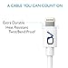 OnyxVolt [Apple MFi Certified] 10 Ft Lightning Cord Charging Cable for iPhone 7, 6, 5, iPod 7, iPad Mini, Mini 2, Mini 3, iPad 4, iPad Air, iPad Air 2, 2 Pack - White - Unlimited