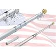 18ft Telescoping Flagpole with sewn nylon Valley Forge flag